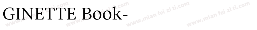 GINETTE Book字体转换